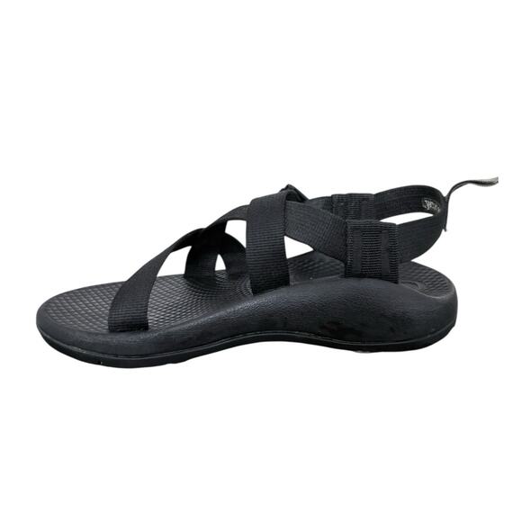 Chaco Z/1 EcoTread Outdoors Walking Sandal Big Kid Black - Unisex Size 1 - Picture 5 of 9